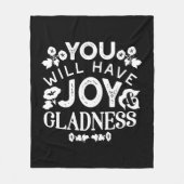 Couverture Polaire Faith and Happiness – Joy and Gladness Quotes (Devant)