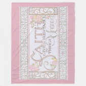 Couverture Polaire Faith Gives Substance Fleece Blanket (Lilac) (Devant)