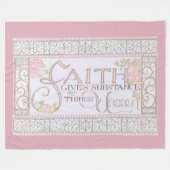 Couverture Polaire Faith Gives Substance Fleece Blanket (Lilac) (Devant (Horizontal))
