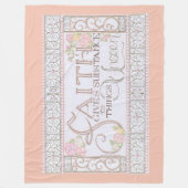 Couverture Polaire FAITH Gives Substance Fleece Blanket (Peach) (Devant)