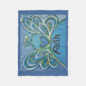 Couverture Polaire Faith Guardian Angel Art Custom Fleece Blanche (Devant)