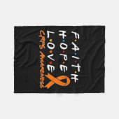 Couverture Polaire Faith Hope Love Crps Sensibilisation 1 (Devant (Horizontal))