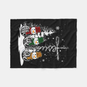 Couverture Polaire Faith Hope Love Snowman Jesus Christian Tree Chris (Devant (Horizontal))