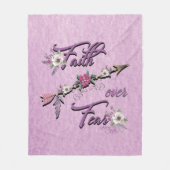 Couverture Polaire Faith Over Fear Fleece Blanket (Devant)