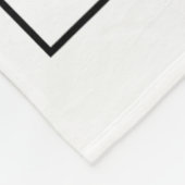 Couverture Polaire Faits nutritionnels noirs purs Mois de l'histoire  (Coin)