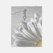 Couverture Polaire Faits saillants floraux jaunes (Devant)