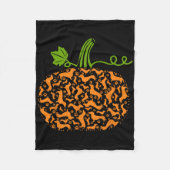 Couverture Polaire Fall Dachshund Doxin Citrouille Amusant Halloween  (Devant)