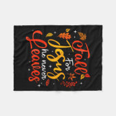 Couverture Polaire Fall For Jesus He Never Leaves Leaves Autumn Chris (Devant (Horizontal))