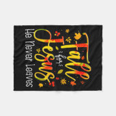 Couverture Polaire Fall For Jesus He Never Leaves Leaves Autumn Chris (Devant (Horizontal))