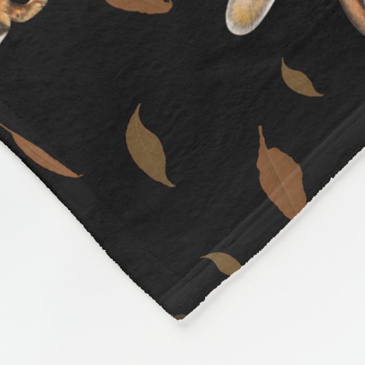 Couverture Polaire Fall Forest Animals Autumn Leaves (Coin)