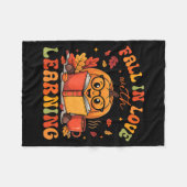 Couverture Polaire Fall In Love With Learning Autum Thanksgiving Teac (Devant (Horizontal))