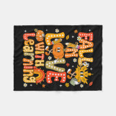 Couverture Polaire Fall In Love With Learning Autumn Thanksgiving Pum (Devant (Horizontal))