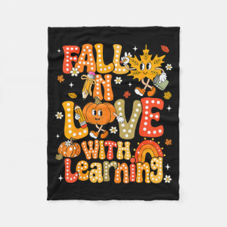 Couverture Polaire Fall In Love With Learning Autumn Thanksgiving Pum