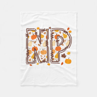 Couverture Polaire Fall Np Nurse Practitioner Pumpkin Autumn Thanksgi