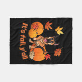 Couverture Polaire Fall Yall German Shepherd Puppy (Devant (Horizontal))