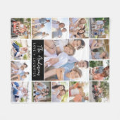 Couverture Polaire Famille 15 Photo Nom du collage (Devant (Horizontal))