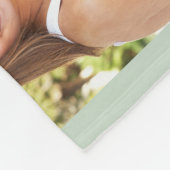 Couverture Polaire Famille 8 Photo Collage Sage Green (Coin)