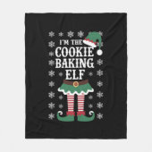 Couverture Polaire Famille Correspondant Le Cookie Baking Elf Noël (Devant)
