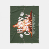 Couverture Polaire Famille de Forest Green de profondément satisfaits (Devant)