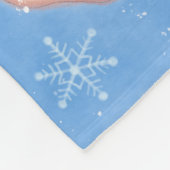 Couverture Polaire Famille de Neige mignonne (Coin)
