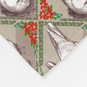 Couverture Polaire Famille de Noël (Coin)