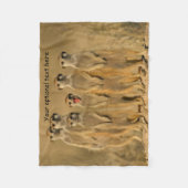 Couverture Polaire Famille de suricates (Devant)