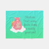 Couverture Polaire Famille d'ours (Devant (Horizontal))