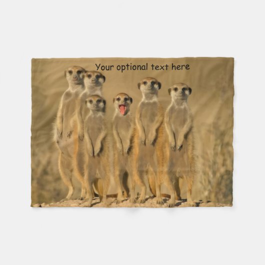 Couverture Polaire Famille Meerkat (Devant (Horizontal))