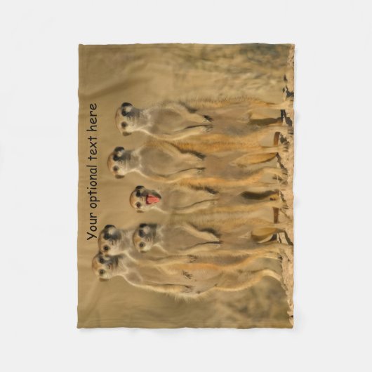 Couverture Polaire Famille Meerkat (Devant)