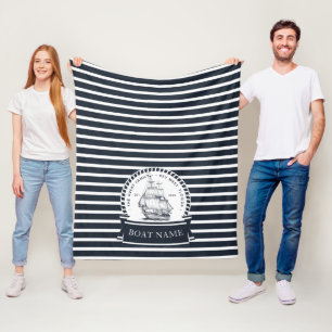 Couverture Polaire Famille nautique et nom du bateau Moderne