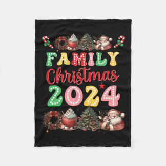 Couverture Polaire Famille Noël 2024 Correspondant Famille Noël Xm