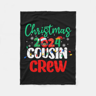 Couverture Polaire Famille Noël 2024 Cousin Crew Matching Squad S