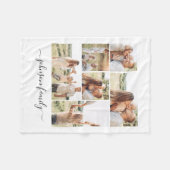 Couverture Polaire Famille Nom du collage Photo Keepsbien (Devant (Horizontal))