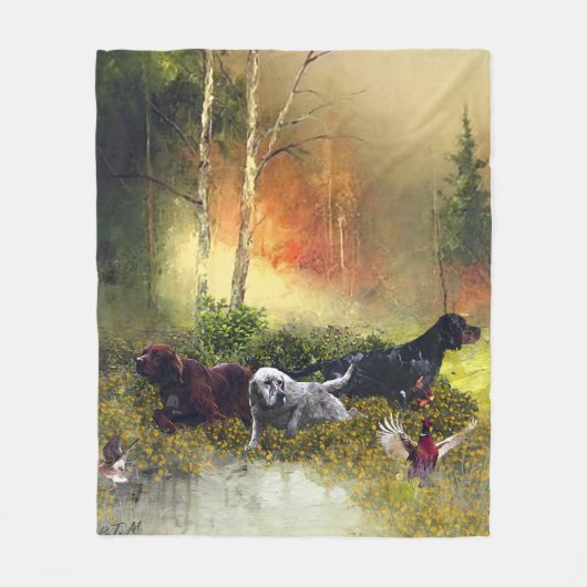 Couverture Polaire Famille Setters (Devant)