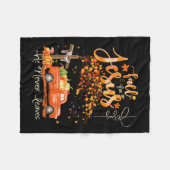 Couverture Polaire Famille Thanksgiving Automne automne Christian Hal (Devant (Horizontal))