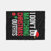 Couverture Polaire Family Christmas Pajamas I Dont Do Matching Christ (Devant (Horizontal))