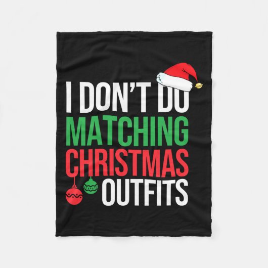 Couverture Polaire Family Christmas Pajamas I Dont Do Matching Christ (Devant)