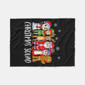 Couverture Polaire Family Matching Christmas Squad Santa Reindeer Elf (Devant (Horizontal))