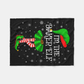 Couverture Polaire Family Matching Women Girls I'm The Baker Elf Chri (Devant (Horizontal))
