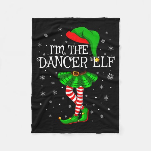 Couverture Polaire Family Matching Women Girls I'm The Dancer Elf Chr (Devant)