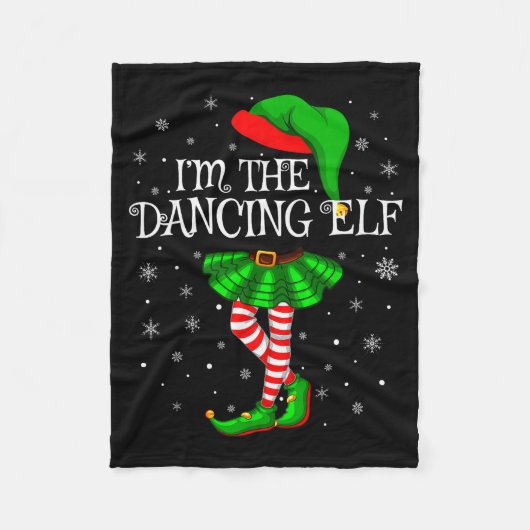 Couverture Polaire Family Matching Women Girls I'm The Dancing Elf Ch (Devant)