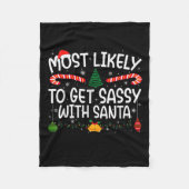 Couverture Polaire Family Matching Xmas Most Likely To Get Sy With Sa (Devant)