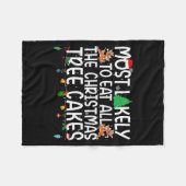 Couverture Polaire Family Most Likely To Eat All The Christmas Tree C (Devant (Horizontal))