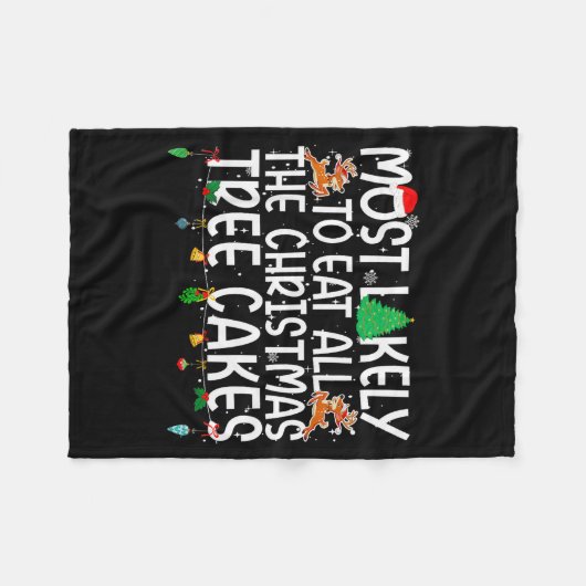 Couverture Polaire Family Most Likely To Eat All The Christmas Tree C (Devant (Horizontal))