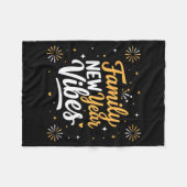 Couverture Polaire Family New Year 2026 Matching Party Crew  (Devant (Horizontal))