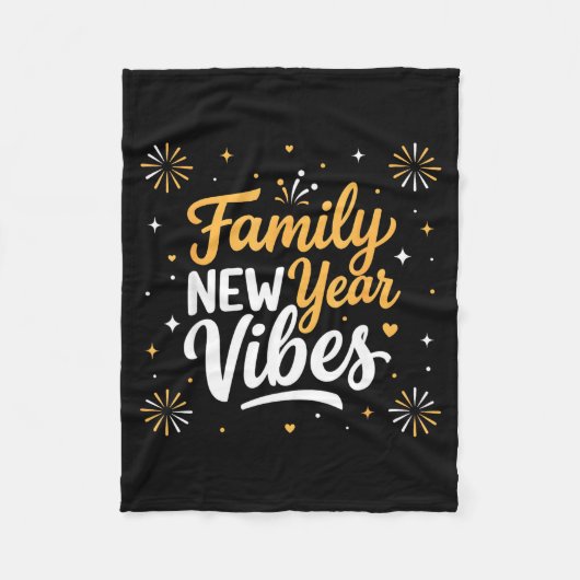 Couverture Polaire Family New Year 2026 Matching Party Crew  (Devant)