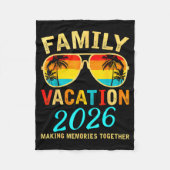 Couverture Polaire Family Vacation 2026 Beach Matching Summer Vacatio (Devant)