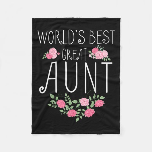 Couverture Polaire Family World's Great Aun Funny Auntie Ever Gift  (Devant)