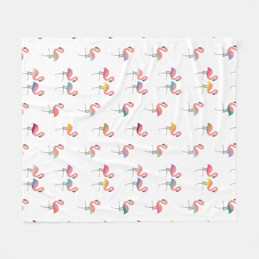 Couverture Polaire Famingos mignon (Devant (Horizontal))