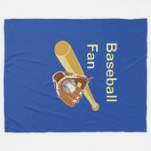 Couverture Polaire Fan de baseball (Devant (Horizontal))